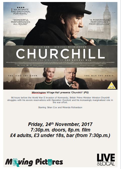Film night Churchill Poster